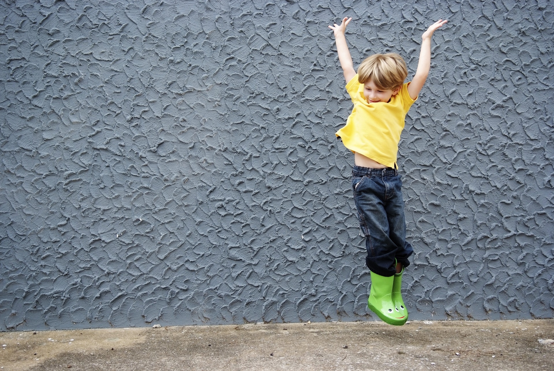 Boy jumping
