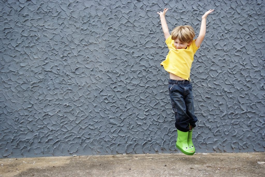 Boy jumping