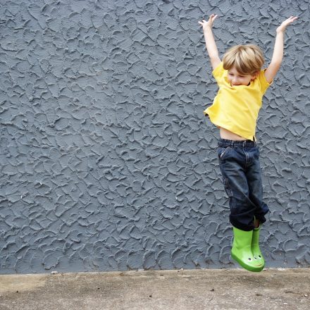 Boy jumping