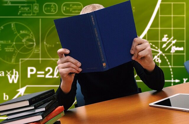 Student reading