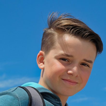 Boy smiling
