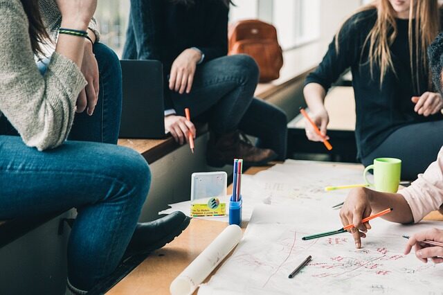 adults in meeting
