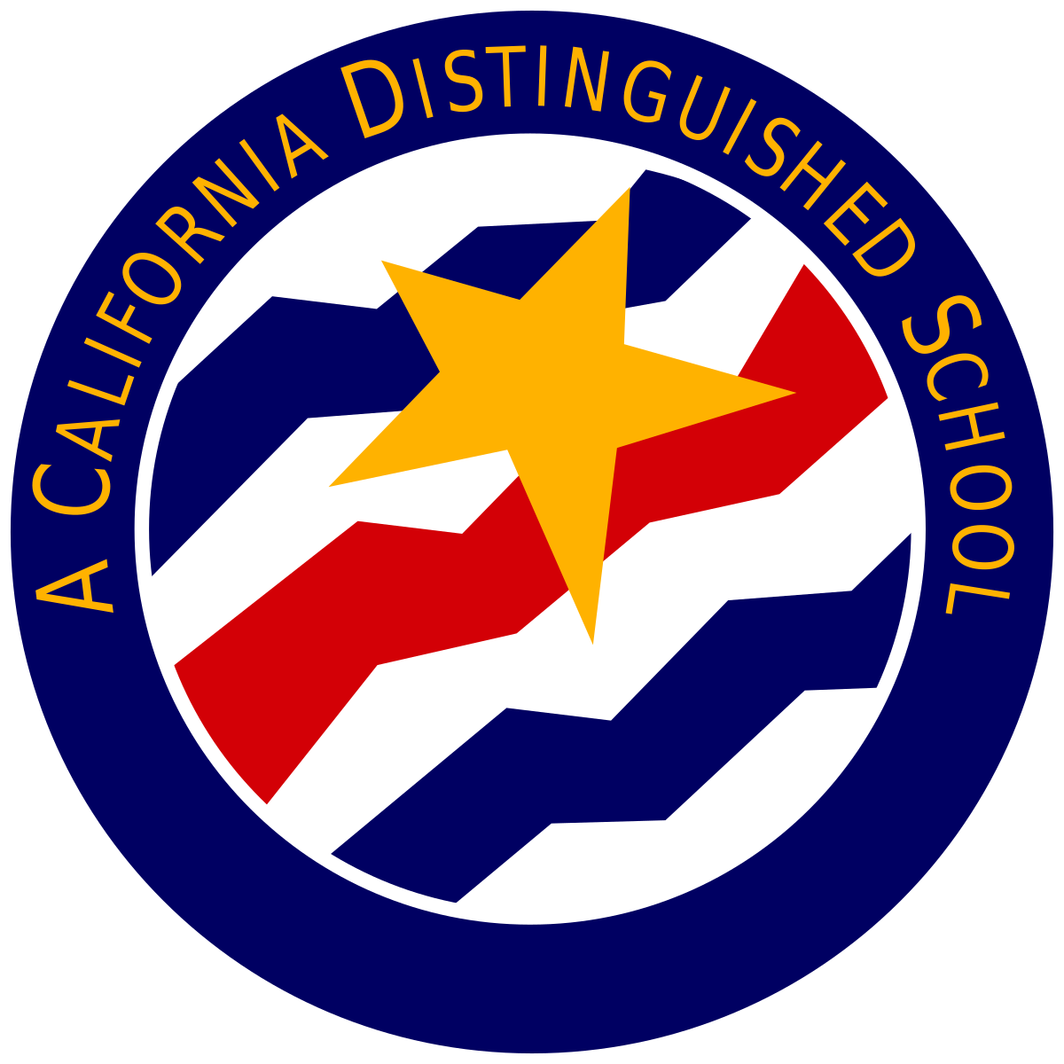 A Califpornia Distinguished School logo